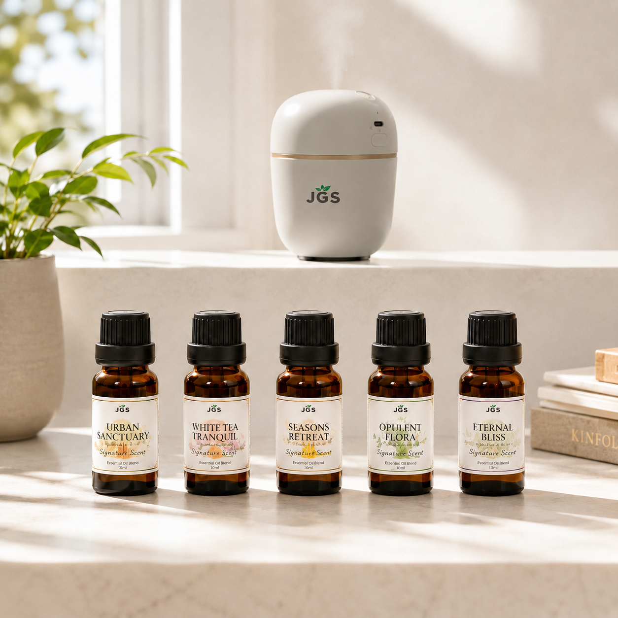 JG Scents Discovery Set with all five signature fragrance oils